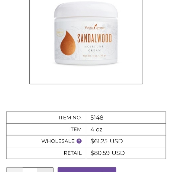 sandalwood moisture cream